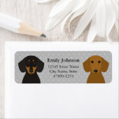 Dachshund Return Address Labels (Insitu)