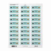 Dachshund Return Address Labels (Full Sheet)
