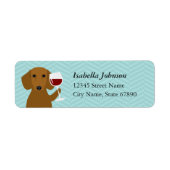 Dachshund Return Address Labels (Voorkant)