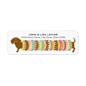 Dachshund Return Address Labels (Voorkant)