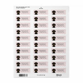 Dachshund Return Address Labels (Full Sheet)