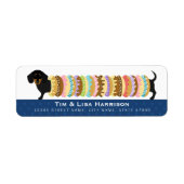 Dachshund Return Address Labels (Voorkant)