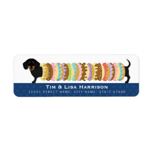 Dachshund Return Address Labels