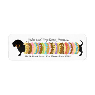 Dachshund Return Address Labels