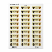 Dachshund Return Address Labels (Full Sheet)