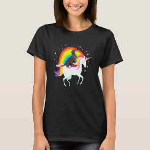 Dachshund Riding Unicorn Magical Dog Owner T-shirt
