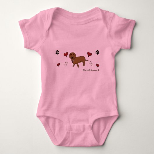 dachshund romper (Voorkant)