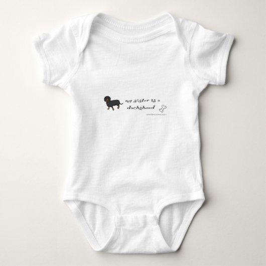 dachshund romper (Voorkant)