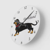 dachshund ronde klok (Hoek)