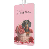 Dachshund Roses Luchtverfrisser (Links)