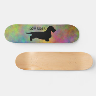 Dachshund Rough Hair - Silhouette 1 Skateboard