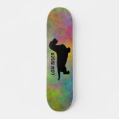 Dachshund Rough Hair - Silhouette 1 Skateboard (Voorkant)
