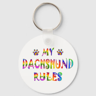 Dachshund Rules Fun Sleutelhanger