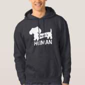 Dachshund’s gepersonaliseerde hoodie (Voorkant)