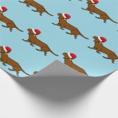 Dachshund Santa Cadeaupapier (Hoek)