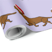 Dachshund Santa Cadeaupapier (Rol Hoek)