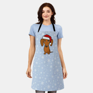 Dachshund Santa Schattige Kerstmis Wiener Hondenva Schort