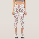 Dachshund Saucage Chien Capri Leggings<br><div class="desc">Mignonne petite saucisse Dachshund ou des chiens édulcorés en laine. Parfait pour les amoureux de les chiens et les promeneurs de chiens. Art original de Nic Squirrell.</div>