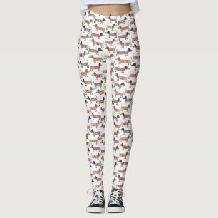 Dachshund Saucage Chien Leggings