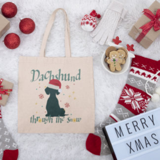 Dachshund Saucisse Sac fourre-tout en toile de chi