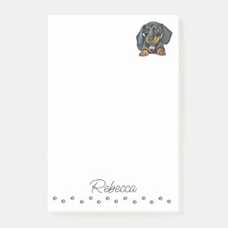 Dachshund Sausage Chien Post-it personnalisée Note