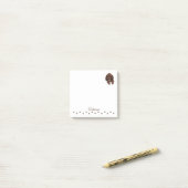 Dachshund Sausage Chien Post-it personnalisée Note (Sur un bureau)