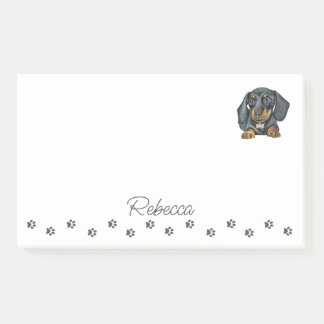 Dachshund Sausage Chien Post-it personnalisée Note