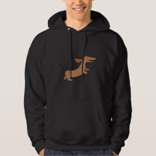 Dachshund Sausage Dog, geïllustreerd Hoodie