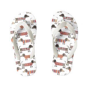 Dachshund Sausage Kinder Teenslippers