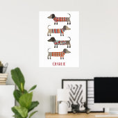 Dachshund Sause Dog - Aangepast Poster (Thuiskantoor)