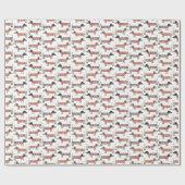 Dachshund Sause Dog Cadeaupapier (Vlak)