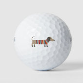 Dachshund Sause Dog Golfballen (Voorkant)