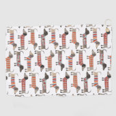 Dachshund Sause Dog Golfhanddoek (Horizontaal)