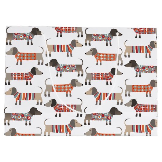 Dachshund Sause Dog Groot Cadeauzakje (Achterkant)