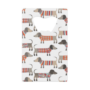 Dachshund Sause Dog Kredietkaart Flessenopener