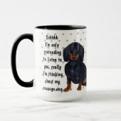 Dachshund Sause Dog Love Coffee Tea Custom Mok (Links)