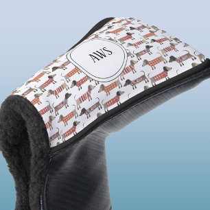 Dachshund Sause Dog Monogram Golfheadcover