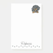 Dachshund Sause Dog Personalized Post-it Notes (Voorkant)
