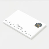 Dachshund Sause Dog Personalized Post-it Notes (Schuin)