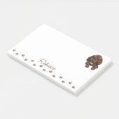 Dachshund Sause Dog Personalized Post-it Notes (Schuin)