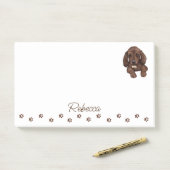 Dachshund Sause Dog Personalized Post-it Notes (Op bureau)