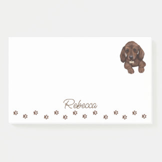 Dachshund Sause Dog Personalized Post-it Notes