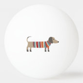 Dachshund Sause Dog Pingpongballen (Voorkant)