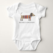 Dachshund Sause Dog Romper (Voorkant)