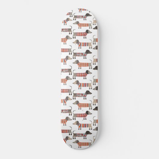 Dachshund Sause Dog Skateboard (Voorkant)