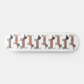 Dachshund Sause Dog Skateboard (Horizontaal)