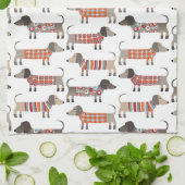 Dachshund Sause Dog Theedoek (Gevouwen)