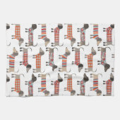 Dachshund Sause Dog Theedoek (Horizontaal)