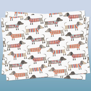 Dachshund Sause Dog Tissuepapier