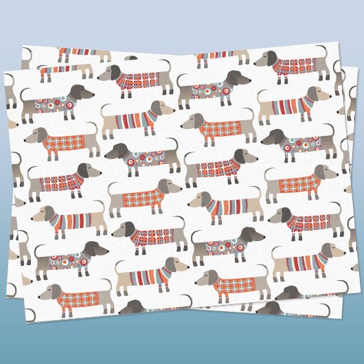 Dachshund Sause Dog Tissuepapier